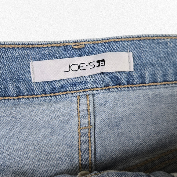 Joe's Jeans Light Wash Distressed Tomboy Slim Ankle Crop Straight Jeans Size 31 - Picture 7 of 13